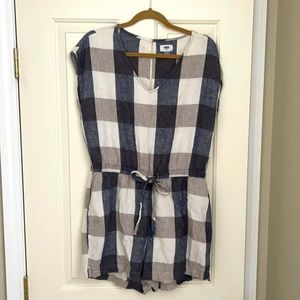 Women’s plaid Romper